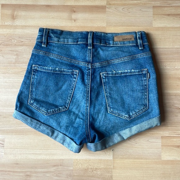 Garage retro high waisted jean shorts - Picture 3 of 5